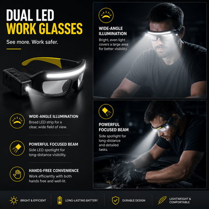 Smart LED Work Glasses