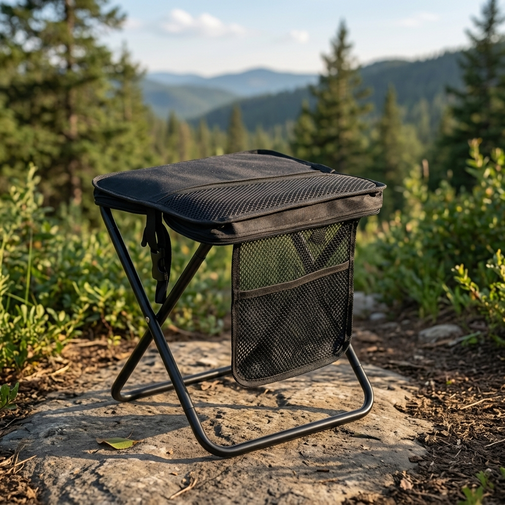 2-in-1 Portable Folding Stool Bag