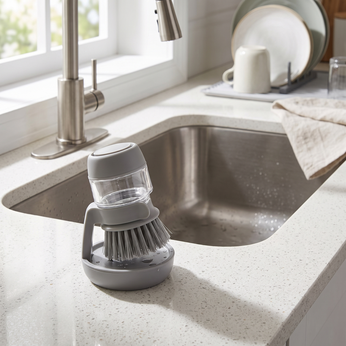 Soap Dispensing Dish Brush