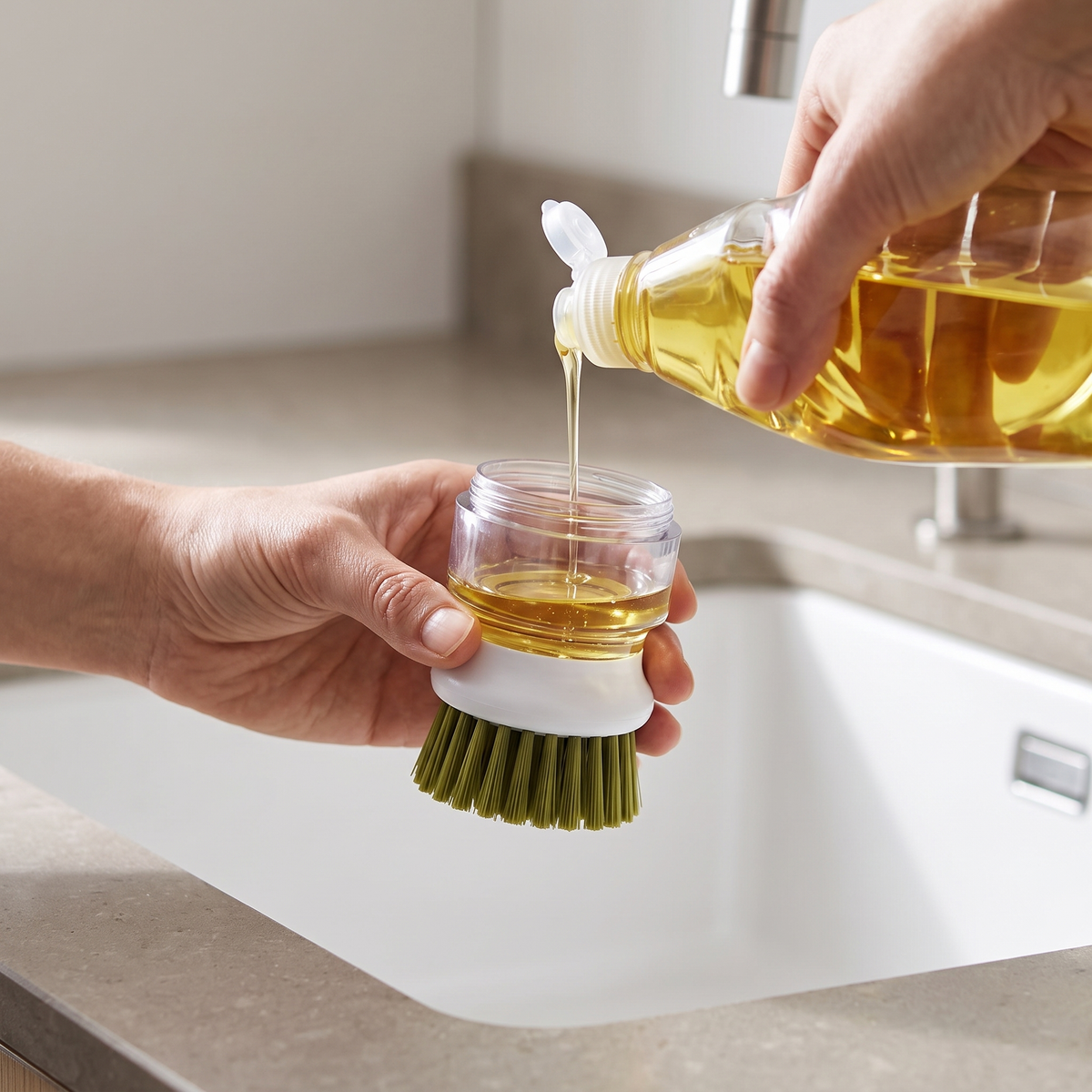 Soap Dispensing Dish Brush