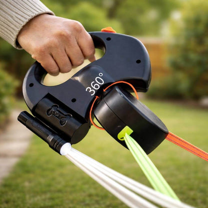 Anti-Tangle Dual Dog Leash