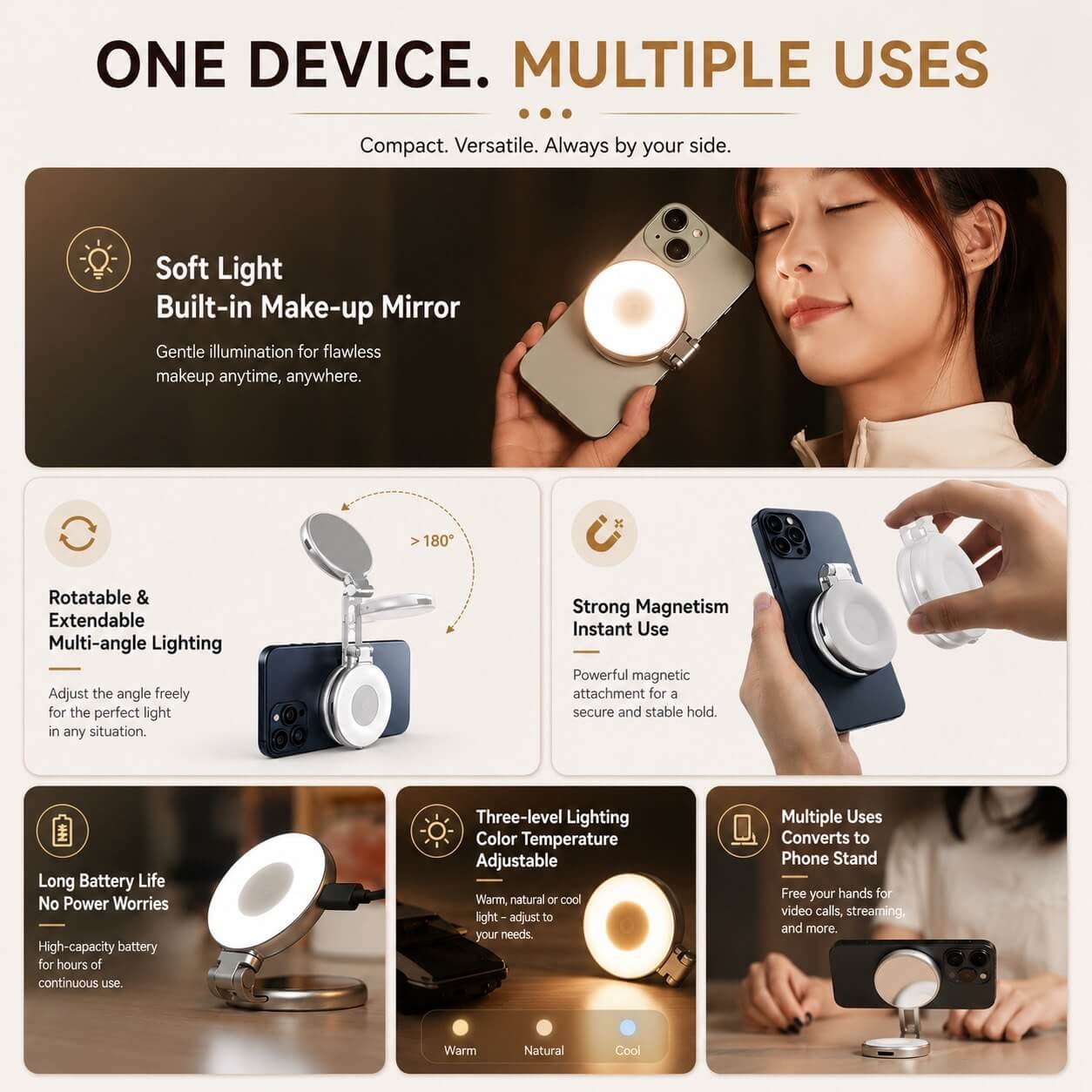 Multi-Use Magnetic Light